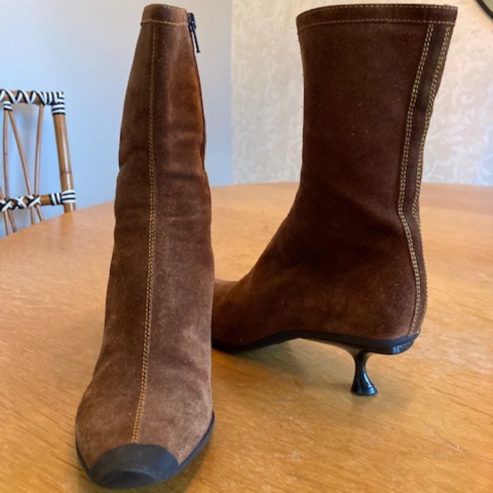 Miu Miu Brown Ankle Boots